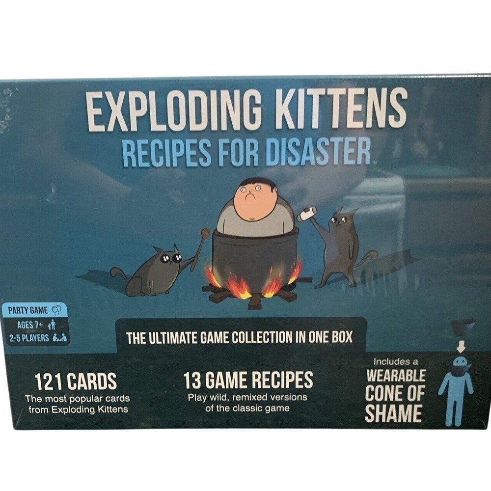 Exploding Kittens Recipes for Disaster Card Game 121 Cards 13 Game Modes‎ NEW